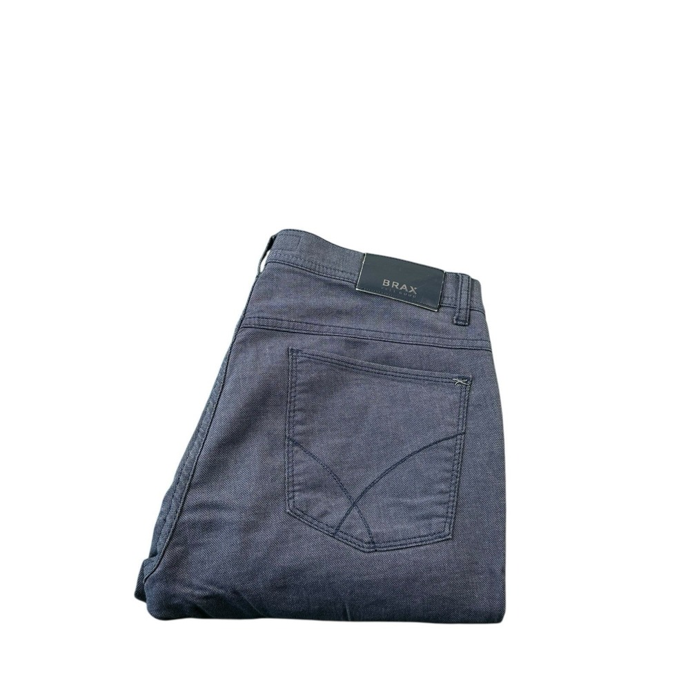 Brax Blue Cooper Fancy Cotton 5 Pocket Men's Pant Size 34x25